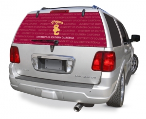 USC Trojans NCAA Logo ""Rearz"" Back Windshield Decal