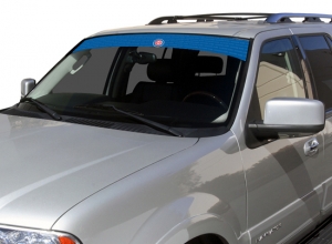 Chicago Cubs MLB Logo ""Visorz"" Front Windshield Covering by Glass Tatz