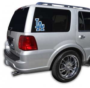 Los Angeles Dodgers MLB Logo ""Cutz"" One Way Glass Covering by Glass Tatz
