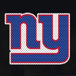 New York Giants Glass Tatz NFL Logo "CUTZ" Side Windshield Graphic/Decal