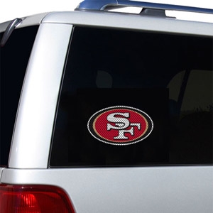 San Francisco 49ers Glass Tatz NFL Logo "CUTZ" Side Windshield Graphic/Decal
