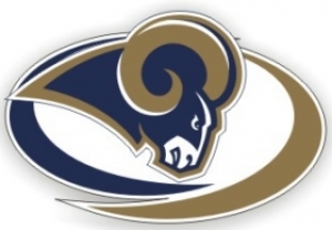 St. Louis Rams Glass Tatz NFL Logo "CUTZ" Side Windshield Graphic/Decal