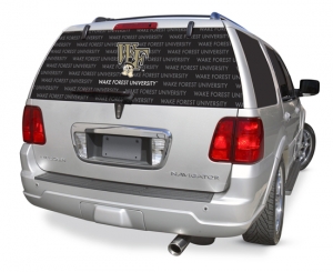 Wake Forest Demon Deacons NCAA Logo ""Rearz"" Back Windshield Decal