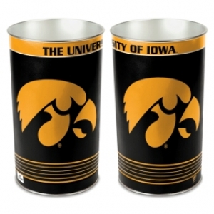 Iowa Hawkeyes NCAA 15" Tapered Wastebasket