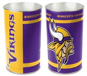Minnesota Vikings NFL 15" Tapered Wastebasket