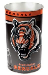 Cincinnati Bengals NFL 15" Tapered Wastebasket