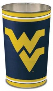 West Virginia Mountaineers NCAA 15" Tapered Wastebasket
