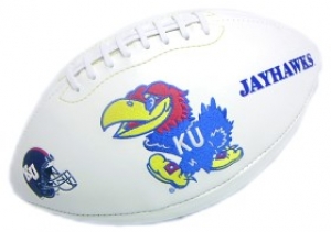 Kansas Jayhawks Embroidered Signature Series Football