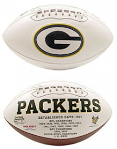 Green Bay Packers Embroidered Signature Series Football