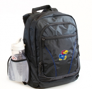 Kansas Jayhawks NCAA 2 Strap Laptop Backpack-FREE SHIPPING