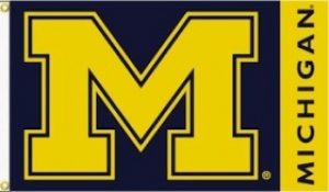 Michigan Wolverines NCAA 3 x 5 Flag