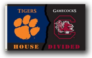 ClemsonTigers / South Carolina Gamecocks Rivalry 3 x 5 Flag
