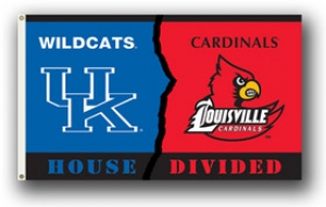 Kentucky Wildcats / Louisville Cardinals Rivalry 3 x 5 Flag