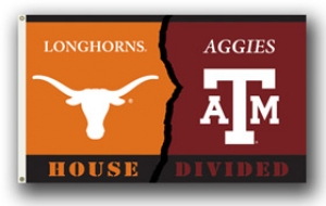 Texas A&M Aggies/ Texas Longhorns Rivalry 3 x 5 Flag