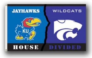 Kansas Jayhawks / Kansas State Wildcats Rivalry 3 x 5 Flag