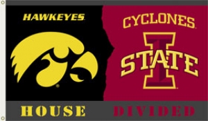 Iowa Hawkeyes/ Iowa State Cyclones Rivalry 3 x 5 Flag