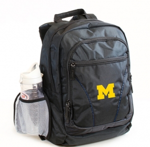 Michigan Wolverines NCAA 2 Strap Laptop Backpack-FREE SHIPPING