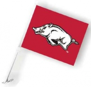 Arkansas Razorbacks NCAA Car Flag