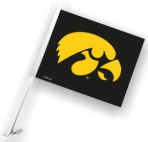 Iowa Hawkeyes NCAA Car Flag