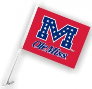 Ole Miss Rebels NCAA Car Flag