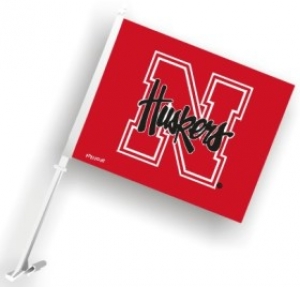 Nebraska Cornhuskers NCAA Car Flag
