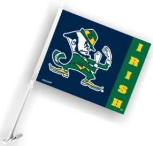 Notre Dame Fighting Irish NCAA Car Flag
