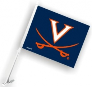 Virginia Cavaliers NCAA Car Flag