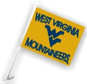West Virginia Mountaineers NCAA Car Flag