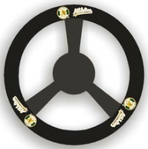 Oakland Athletics Leather Steering Wheel Cover