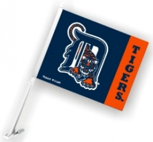 Detroit Tigers MLB Car Flag