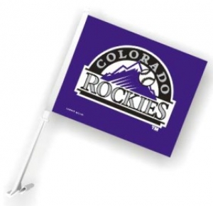 Colorado Rockies MLB Car Flag