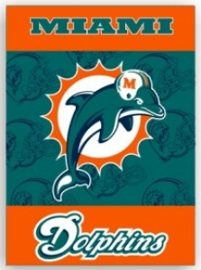 Miami Dolphins NFL 28" x 40" 2-Sided Banner