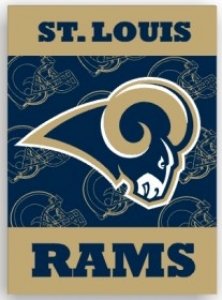 St. Louis Rams 28" x 40" 2-Sided Banner