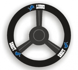 Detroit Lions Leather Steering Wheel Cover
