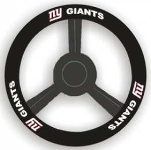 New York Giants Leather Steering Wheel Cover