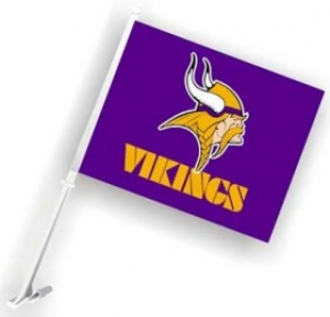 Minnesota Vikings NFL Car Flag
