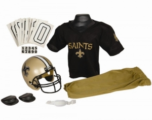 New Orleans Saints Franklin Youth NFL Team Helmet and Uniform Set