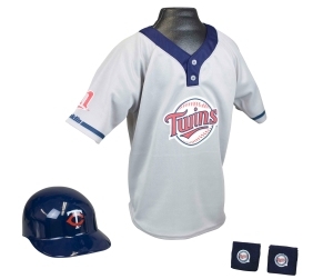 Minnesota Twins MLB Youth Helmet and Jersey Set