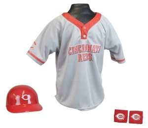 Cincinnati Reds MLB Youth Helmet and Jersey Set