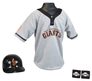 San Francisco Giants MLB Youth Helmet and Jersey Set