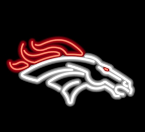 Denver Broncos NFL Logo Commercial Grade Neon Pub Sign-FREE SHIPPING