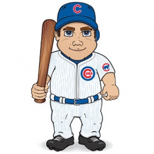 Chicago Cubs Dancing Musical Baseball Player Doll