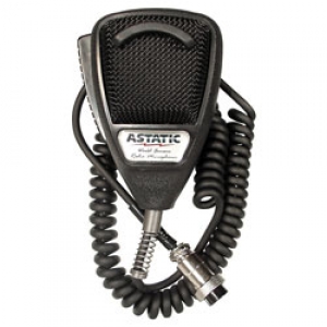Astatic 636L Noise Canceling 4-Pin CB Black Microphone
