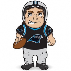 Carolina Panthers Dancing Musical Halfback Mascot Doll