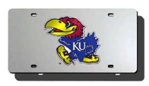 Kansas Jayhawks Laser Cut License Plate