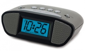 Equity Digital Clock with LCD Blue Display and Super Loud Alarm
