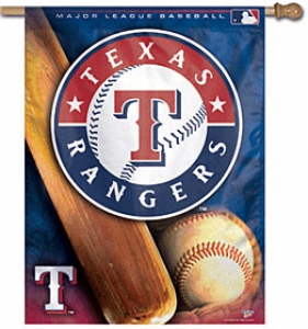 Texas Rangers MLB 27" x 37" Vertical Outdoor Flag