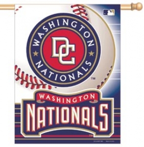 Washington Nationals MLB 27" x 37" Vertical Outdoor Flag