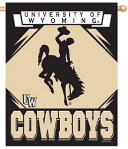 Wyoming Cowboys 27" x 37" Vertical Outdoor Flag