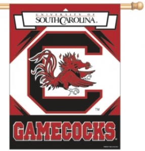 South Carolina Gamecocks  27" x 37" Vertical Outdoor Flag